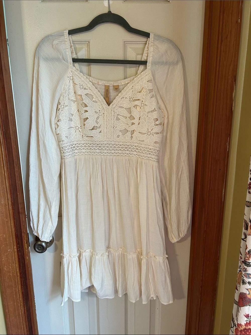 Shyanne Ivory Lace Bodice Long Sleeve Mini Wedding Dress Boot Barn